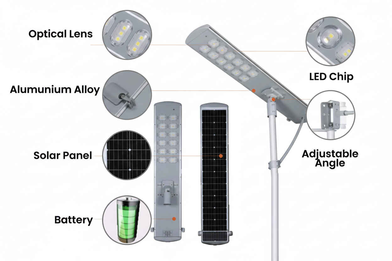 SOLAR LED STREET LIGHT 60W